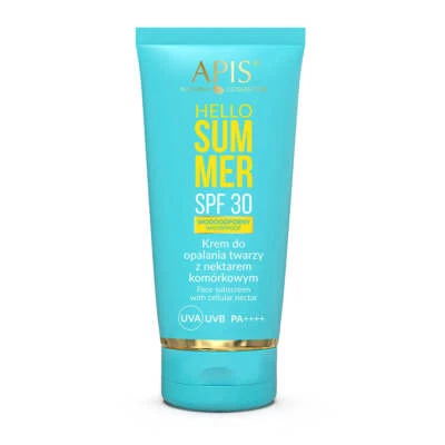 APIS NATURAL COSMETICS UK Apis Hello Summer SPF 30 facial sunscreen with cell nectar - protects and nouris
