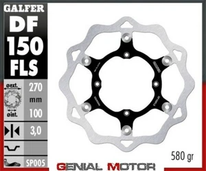 Galfer front brake disc wave oversize 270X3mm Kawasaki Kx 500 1984>1987 - Picture 1 of 1