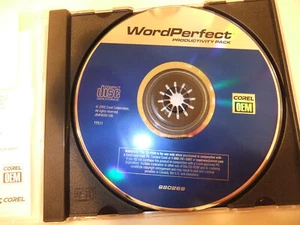 WordPerfect Productivity Pack 2002 Corel OEM #980269 computer disc - Picture 1 of 4