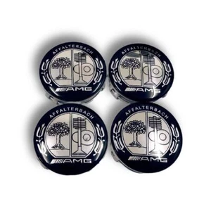 4x For Mercedes-Benz wheel caps AMG hub caps, Affalterbach 75mm / chrome DE - Picture 1 of 1