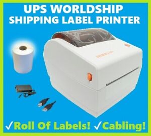 Brand New UPS WorldShip 4 x 6 Shipping Label Printer + BONUS ROLL OF LABELS!🔥⭐