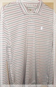 IZOD SHIRT RED, WHITE, BLUE Large - Picture 1 of 2