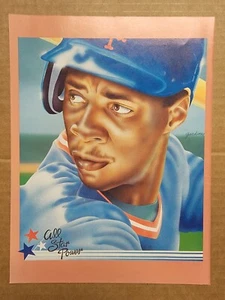 Early 90's Drawing Poster 8"×10" Beckett Cover Artwork Darryl Strawberry Mets A - Picture 1 of 1