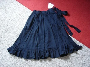 Neu mit Etikett Uniqlo JW ANDERSON JWA marineblauer Rüschenrock komplett gefüttert Größe 2 NEU - Bild 1 von 8