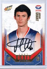 2008 GOLD DRAFT PICK SIGNATURE DPG5 Jarrad GRANT (BULLDOGS) 188/400 ROOKIE 2007