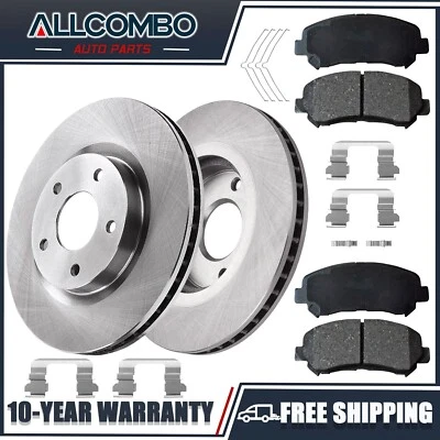 Front Rotors Brake Pads for Nissan Rogue 2008 2009 2010 2011 2012 2013 - Imagem 1 de 4