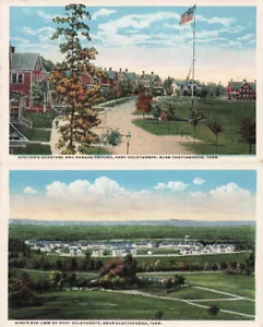 LOT OF 2 WWI VINTAGE POSTCARDS NEAR CHATTANOOGA TN GA FORT OGLETHORPE 080824 T - Picture 1 of 5