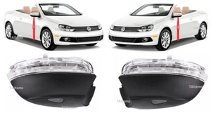 PAIR / SET MIRROR TURN SIGNAL INDICATOR LAMPS FITS FOR VW EOS 2008-2015 - Picture 1 of 13