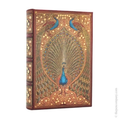 Paperblanks 2026 12-Month Hafiz's Peacocks Mini Day a Page Hardcover Diary