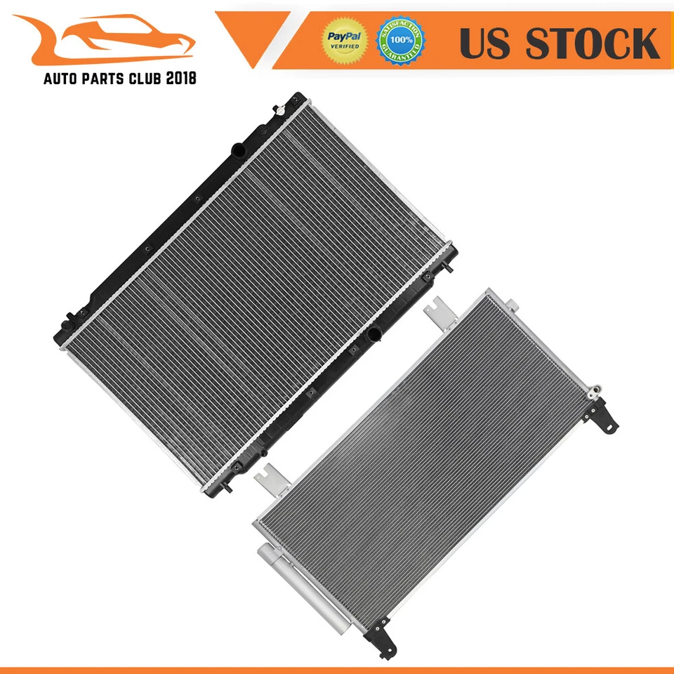 Radiator And AC Condenser Fits 2017 2018 2019 2020 2021 2022 Honda CR-V Foto 1 de 4