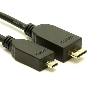 Micro HDMI auf Mini HDMI Kabel - ultradünn - Bild 1 von 1