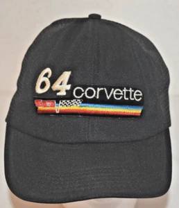 De colección 64 Corvette Gorra Negra Adulto Snapback Ajustable Hecha en EE. UU. - Imagen 1 de 7