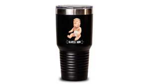 Funny Diaper Don Tumbler - Portable Democratic Coffee Mug - Bild 1 von 3