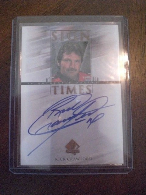Rick Crawford 2000 SP Authentic sign of times Autograph - Image 1 of 2