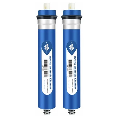 2 Pack 75 GPD Reverse Osmosis RO Membrane Water Filter Universal Cartridge NSF58 - Image 1 of 4