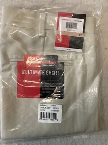 NWT Grand Slam Performance Size 42 Ultimate Shorts Golf Dark Chalk Easy Care - Picture 1 of 7