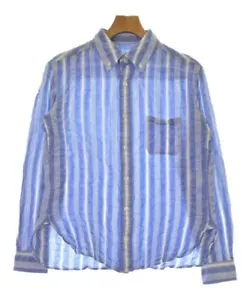 yohji yamamoto POUR HOMME Casual Shirt BluexWhite(Stripe Pattern) 2200500634059 - Picture 1 of 7
