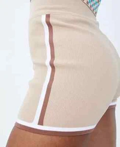 Cotton On Body Women's Knit Bike Short Skinny High Rise Sesame Beige Size Large - Picture 1 of 4