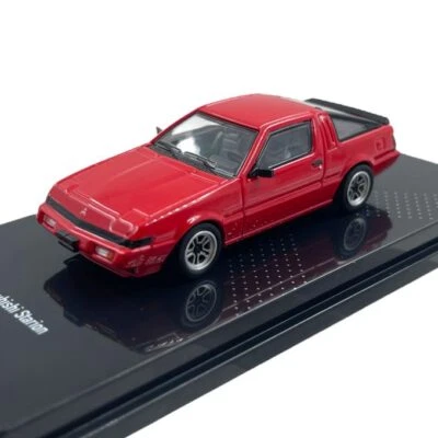 Modellino Auto Pop Race 1/64 Mitsubishi Starion Red with Mini Figure - Immagine 1 di 4