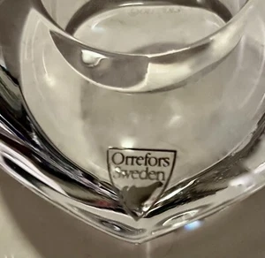 Orrefors crystal Heart Votive, heavy, Add or COLLECT! - Picture 1 of 10