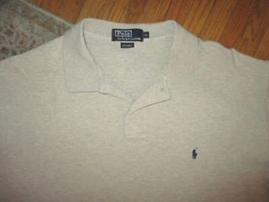 POLO BY RALPH LAUREN SHIRT Classic Beige Tan Embroidered Logo Mens XL - Picture 1 of 2