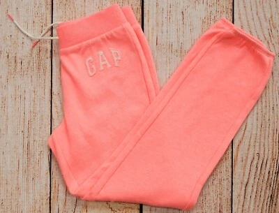 Girls Size M(8-9) Logo Jogger Sweat Pants NWT GAPKids Neon Flamingo-798833-2ah11 - Image 1 of 4