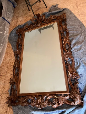 🐿Extra LArge high End SOLID Wood carved Spanish TraditionaL Mirror Cover
