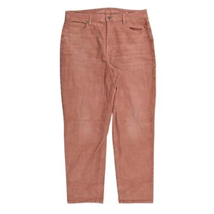 American Eagle Red Mom Straight Jeans Size 16 Long Cotton Blend - Picture 1 of 11