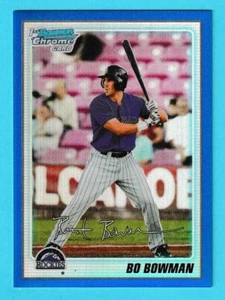 2010 Bowman Chrome Draft Blue Refractor RC Bo Bowman Rockies #BCP12 248/250 - Picture 1 of 2