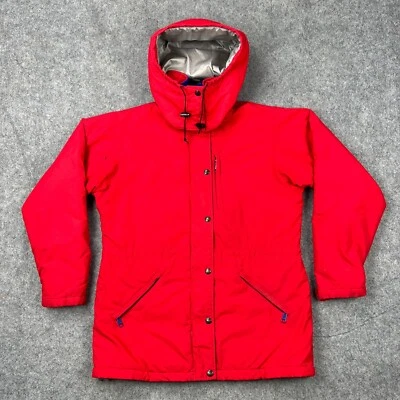 VTG LL Bean Penobscot Parka Jacket Womens Small Red Outerwear Ski Winter USA - Image 1 of 4