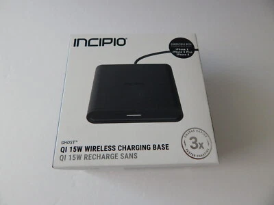Incipio Universal QI 15W Desktop Wireless Charging Base Black New - Image 1 of 4