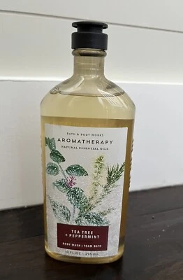 Bath & Body Works Aromatherapy Tea Tree + Peppermint Body Wash/Foam Bath 10oz - Image 1 of 3