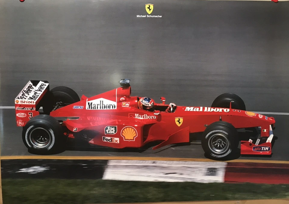 Ferrari F1 Schumacher Factory Produced Original. Very Rare Stunning Car Poster - Image 1 of 1