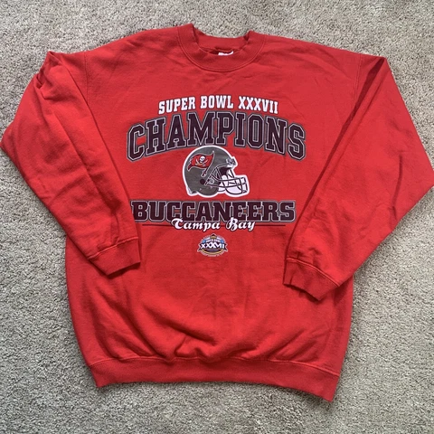 Vintage Tampa Bay Buccaneers Super Bowl Champions 2003 Crewneck Sweater Medium Cover