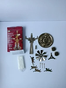 Carillones mágicos giratorios de ángel de Navidad caja abierta 4 velas El querido hogar - Imagen 1 de 10
