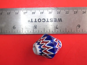 ANTIQUE MURANO ART GLASS BEAD NATIVE AMERICAN TRADE INDIAN RARE VENETIAN LARGE - Picture 1 of 14