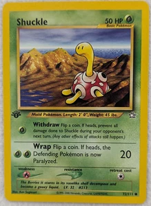 2000 Shuckle #72 Neo Genesis Regular Pokemon Card Common 1st Edition - Picture 1 of 10