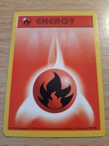 Pokemon "Fire Energy Card"From Base Set,1999. 16 Cards Left.(Shadowless) VINTAGE - Picture 1 of 6