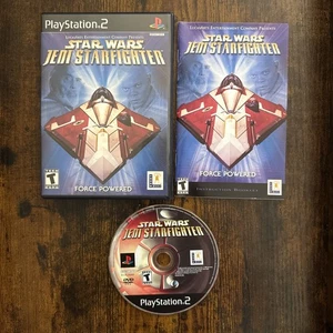 Sony Playstation 2 PS2 Star Wars Jedi Starfighter CIB gereinigt und getestet - Bild 1 von 2