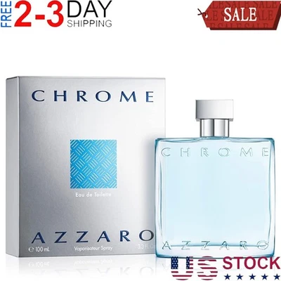 CHROME por Loris Azzaro para hombres Colonia 3,3 oz / 3,4 oz EDT Nuevo en caja Foto 1 de 4