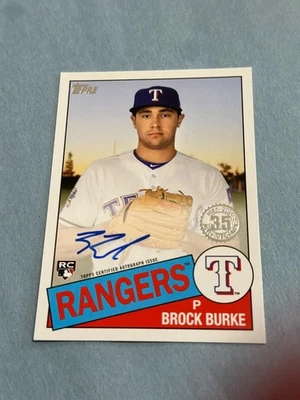 2020 Topps - 1985 Topps Baseball Autographs Brock Burke #85A-BBE - Image 1 of 2