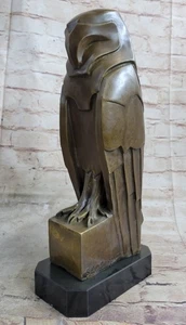 Salvador Dali Abstract Modern Art Owl Bronze Sculpture Marble Statue Home Sale - Picture 1 of 10