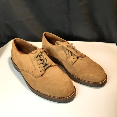 G.H. Zapato de oficina Oxford BASS Churchill para hombre 10,5 cuero nobuck tostado con cordones Foto 1 de 4