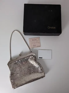 1963 VINTAGE Oroton Handbag Box Guarantee & Make Up Mirror - Picture 1 of 11