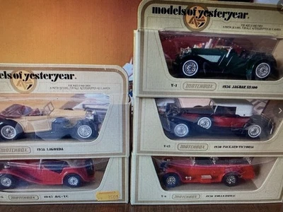 Lot 5 voitures véhicules miniatures Matchbox Models of yesteryear - Photo 1/3