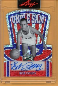 2025 Leaf Metal Independence Bob Cousy AUTO UNCLE SAM #1/1 - Picture 1 of 2