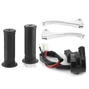 Motorcycle Throttle Brake Kit Non-Slip Aluminium Alloy for  PW50 - Picture 1 of 11