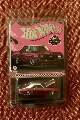 2024 Hot Wheels Red Line Club RLC 1969 Chevy Camaro SS PINK F8 - Image 1 of 2