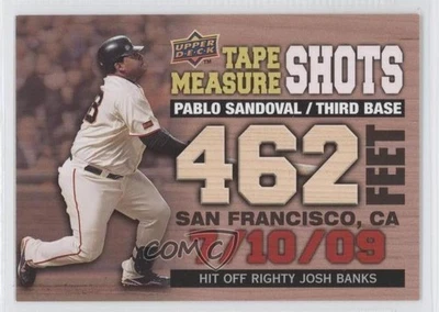 Cinta métrica Upper Deck 2010 Pablo Sandoval #TMS-12 Foto 1 de 2
