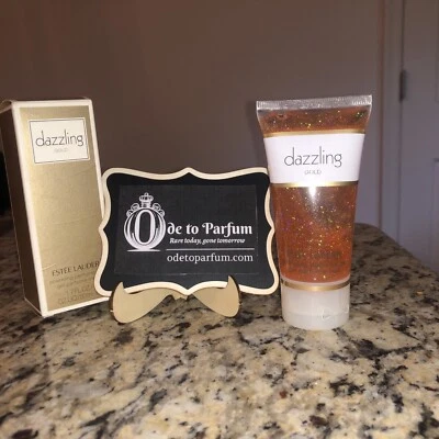 *MUY RARO* NUEVO EN CAJA Estee Lauder ORO DESLUMBRANTE Gel Perfume Brillante Y2K 1999! 50 ml Foto 1 de 4